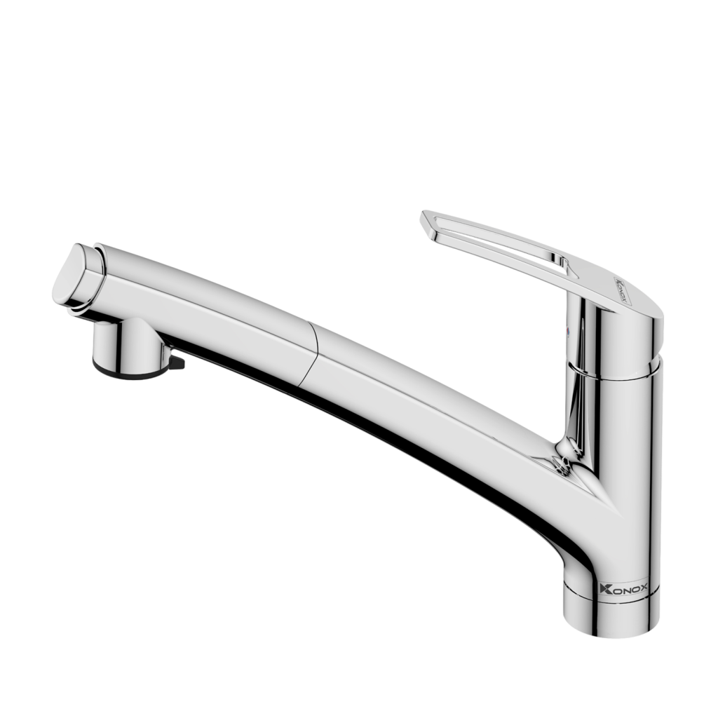 Vòi rửa bát phong cách Nhật Bản Kira Chrome